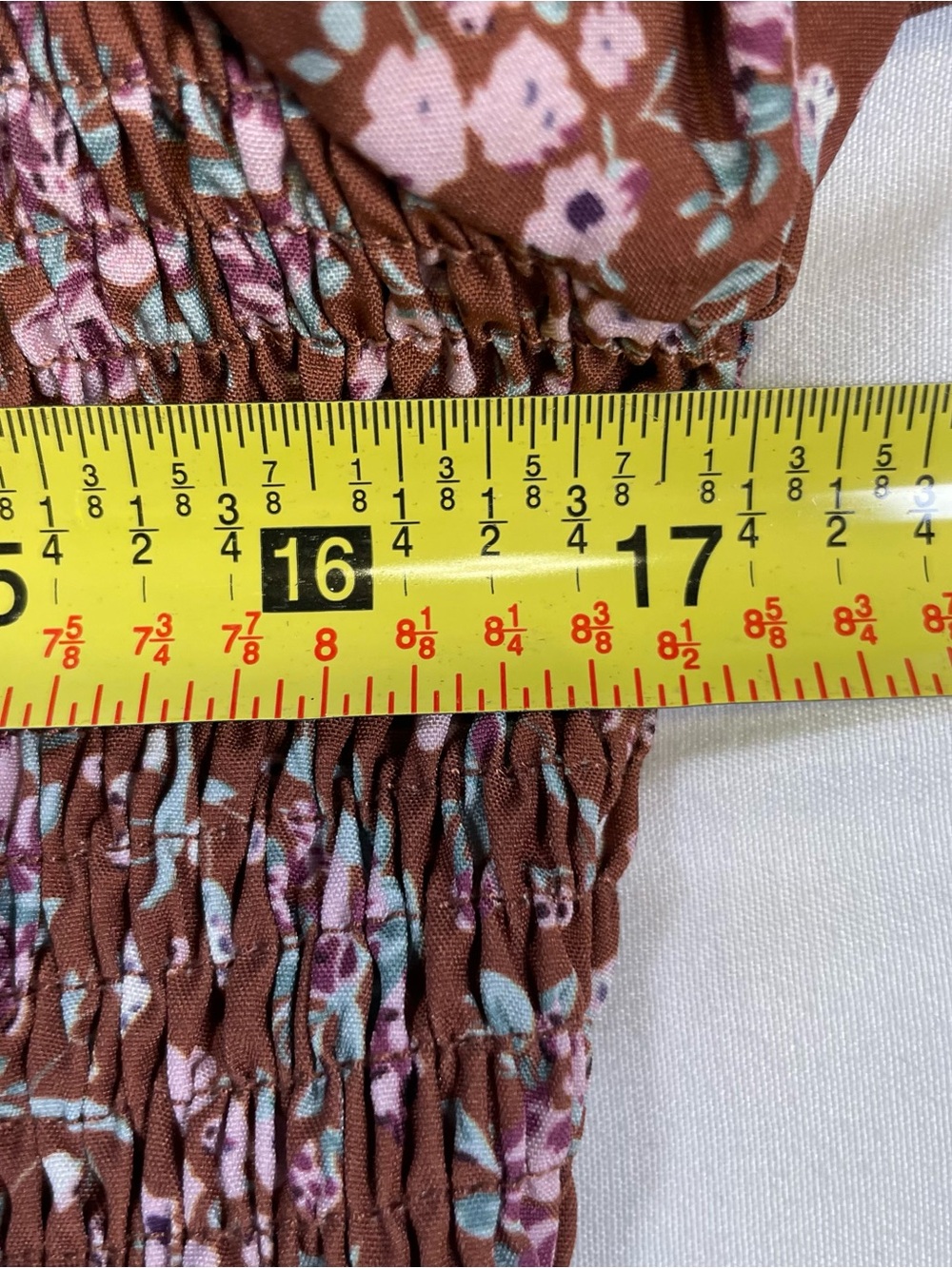🤎 Cottagecore Floral Smocked Midi Dress XL Boho - Picture 7 of 11